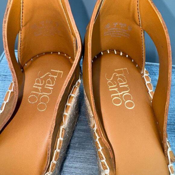 NEW Franco Sarto Women’s Callia Espadrille Wedges Brown Size 10M - Picture 6 of 10